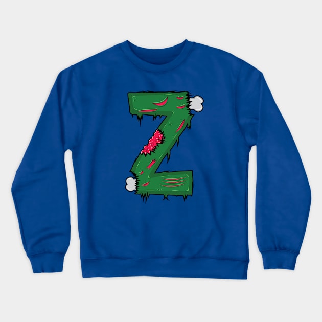 Z for Zombies Crewneck Sweatshirt by Bomdesignz